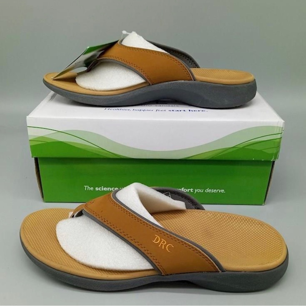Dr. Comfort Womans Shannon Diabetic Orthotic Thong Sandals Size 10